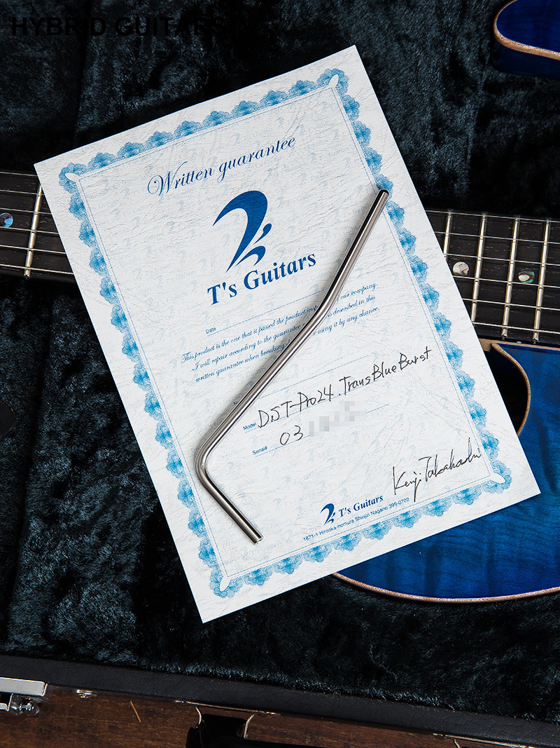 T's Guitars DST-Pro 24 Trans Blue Burst 11