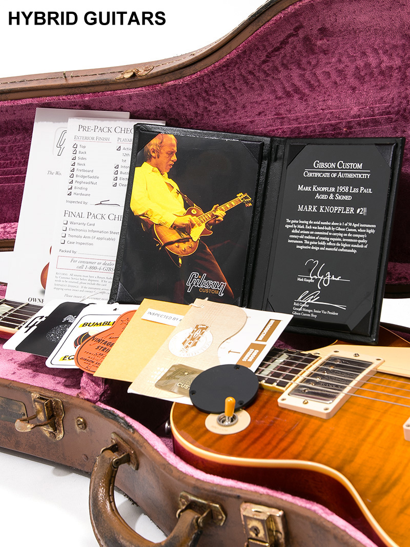 Gibson Custom Shop Mark Knopfler 1958 Les Paul Standard Signed & Aged 18