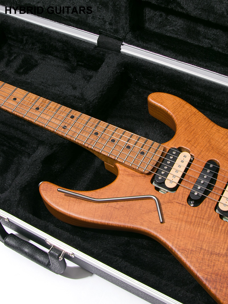 Warmoth Stratocaster Roasted Koa with Figured Maple 11