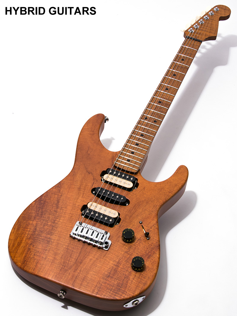 Warmoth Stratocaster Roasted Koa with Figured Maple 2