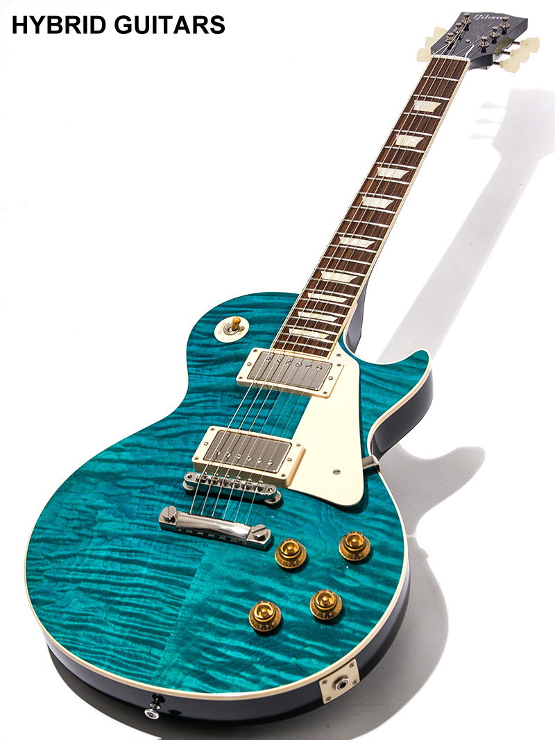 Gibson Custom Shop Historic Collection 1959 Les Paul Standard Reissue Gloss Hand Selected Aqua Blue 2013 1