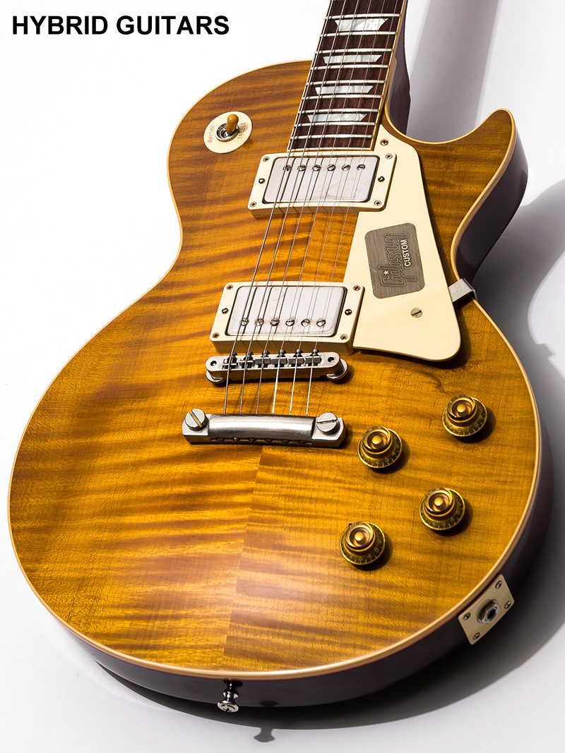 Gibson Custom Shop True Historic 1959 Les Paul Standard Reissue Aged Vintage Lemon Burst 2016 3