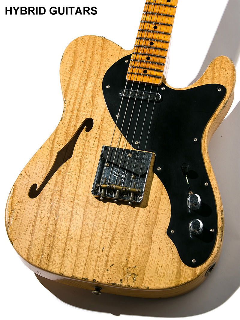 Fender Custom Shop 2019 Limited Loaded Nocaster Thinline Relic Antique Natural 3