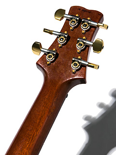 Paul Reed Smith(PRS) KID Limited Wood Library SANTANA Brazllian Rosewood Bonnie Pink 2014 ヘッド裏面 サムネイル