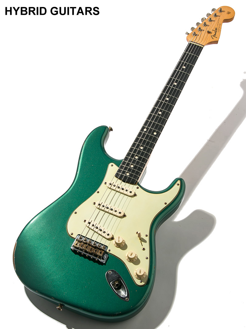 Fender Custom Shop Master Built 1960 Stratocaster Dark Rosewood Relic Sherwood Green Metallic by Chris Fleming 2006 1