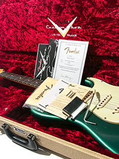 Fender Custom Shop Master Built 1960 Stratocaster Dark Rosewood Relic Sherwood Green Metallic by Chris Fleming 2006 写真11 サムネイル