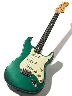 Fender Custom Shop Master Built 1960 Stratocaster Dark Rosewood Relic Sherwood Green Metallic by Chris Fleming 2006 全体正面 サムネイル