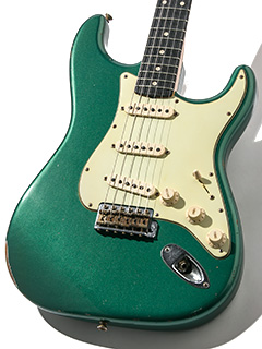 Fender Custom Shop Master Built 1960 Stratocaster Dark Rosewood Relic Sherwood Green Metallic by Chris Fleming 2006 ボディー正面 サムネイル