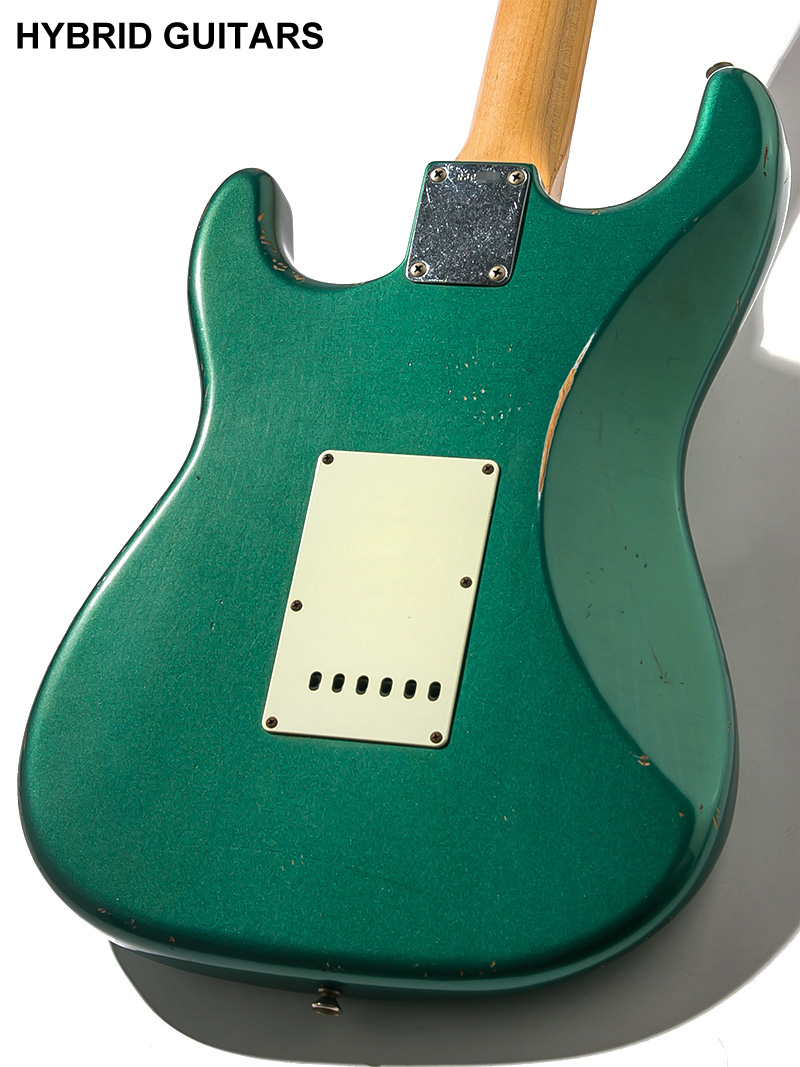 Fender Custom Shop Master Built 1960 Stratocaster Dark Rosewood Relic Sherwood Green Metallic by Chris Fleming 2006 4