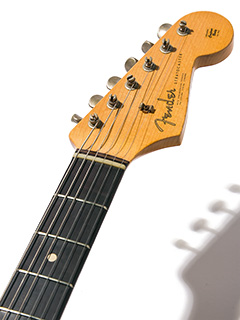 Fender Custom Shop Master Built 1960 Stratocaster Dark Rosewood Relic Sherwood Green Metallic by Chris Fleming 2006 ヘッド正面 サムネイル