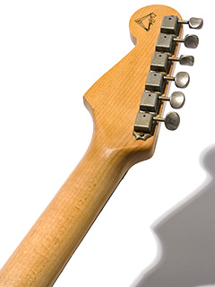 Fender Custom Shop Master Built 1960 Stratocaster Dark Rosewood Relic Sherwood Green Metallic by Chris Fleming 2006 ヘッド裏面 サムネイル