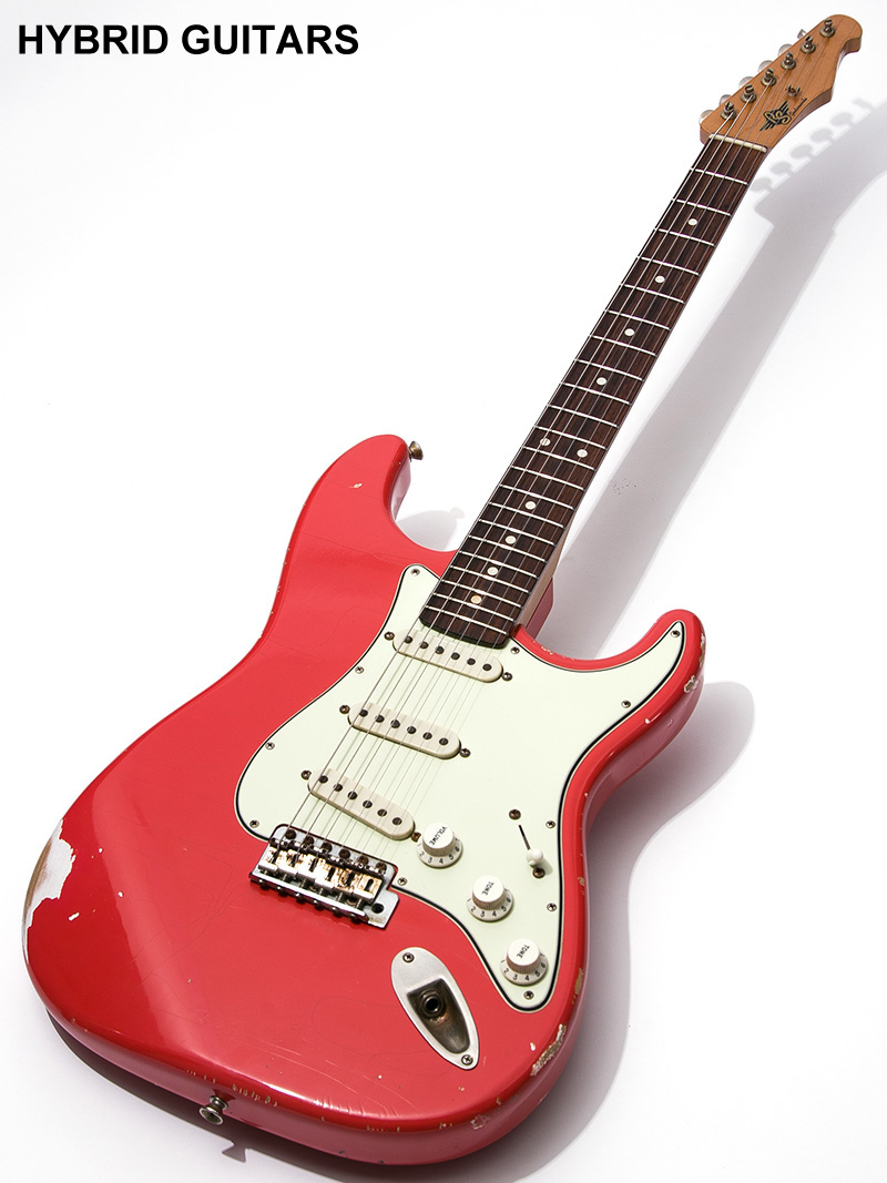 RS Guitarworks Old Friends CONTOUR GREENGUARD Fiesta Red 2014 1