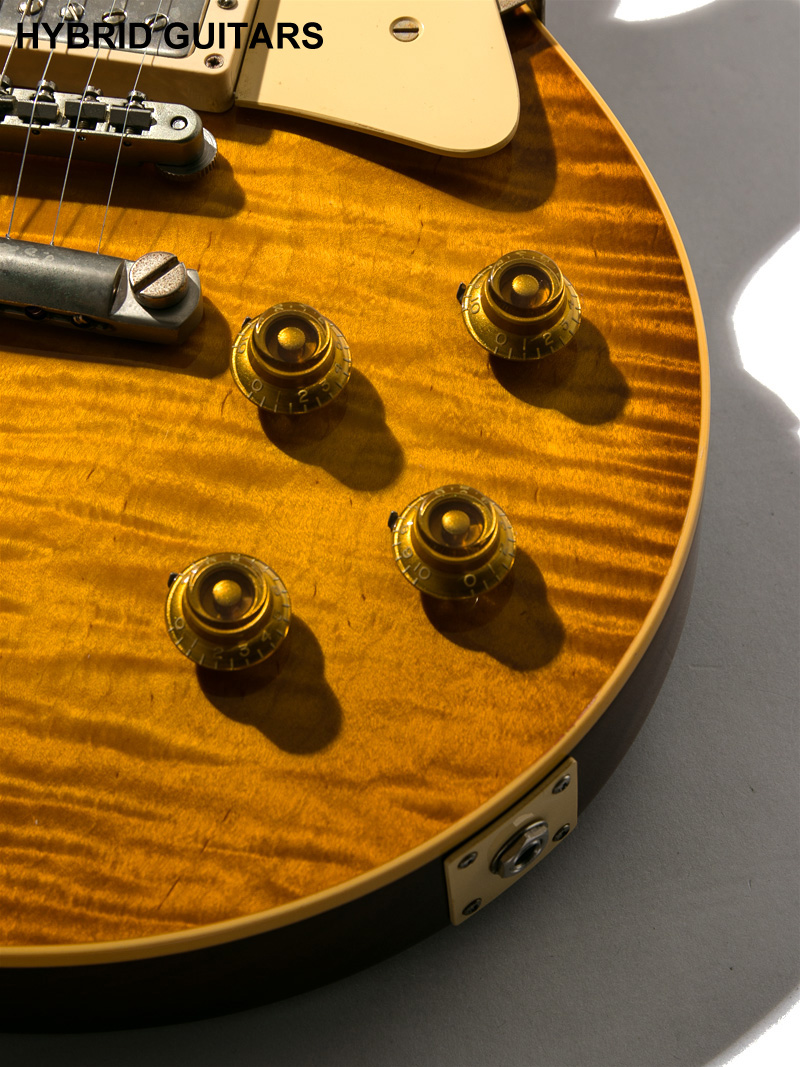 Gibson Custom Shop Les Paul Standard Figured Top & 1P-Mahogany Body Tom Murphy Sprayed Murphy Burst Dirty Lemon 10