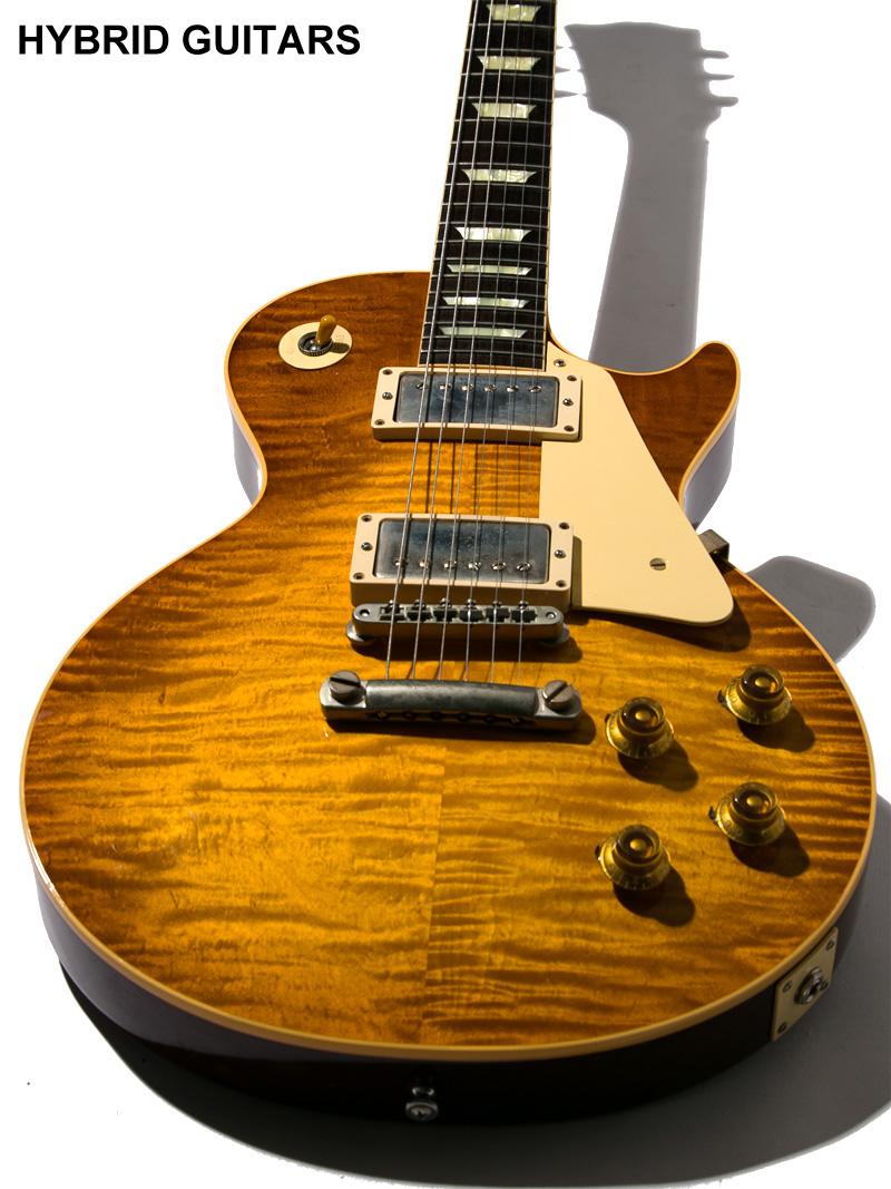 Gibson Custom Shop Les Paul Standard Figured Top & 1P-Mahogany Body Tom Murphy Sprayed Murphy Burst Dirty Lemon 13