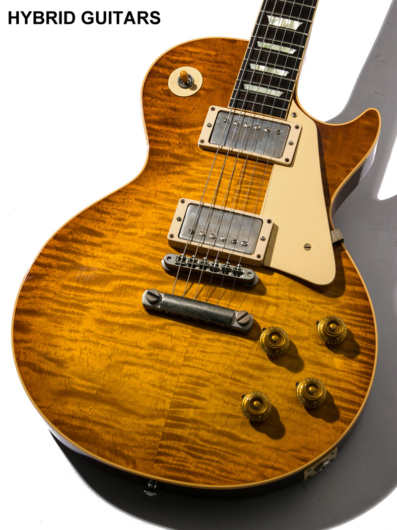 Gibson Custom Shop Les Paul Standard Figured Top & 1P-Mahogany Body Tom Murphy Sprayed Murphy Burst Dirty Lemon 3