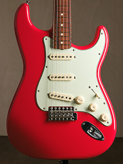 Fender Mexico 60's Stratocaster Lacquer PF Fiesta Red 全体正面 サムネイル