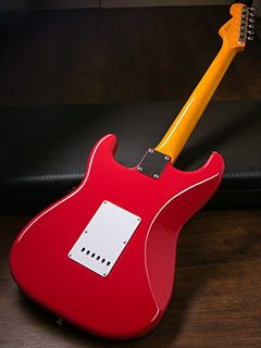 Fender Mexico 60's Stratocaster Lacquer PF Fiesta Red ボディー正面 サムネイル