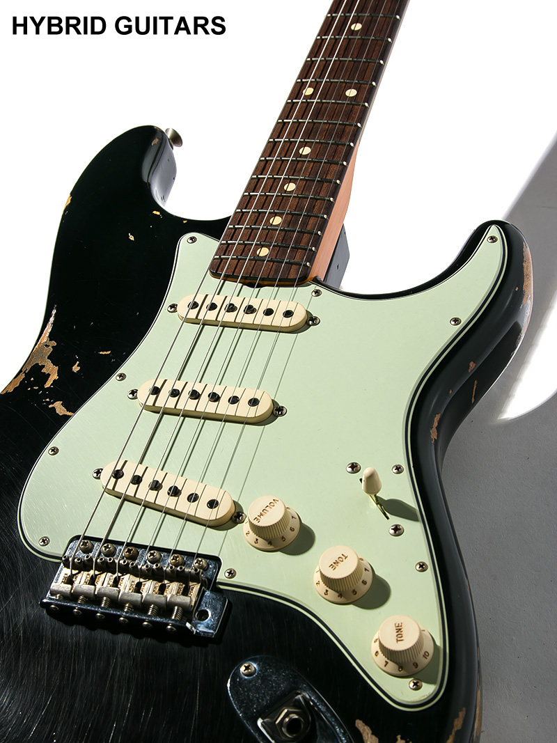 Fender Custom Shop Shop Order Hand Select Wood 1963 Stratocaster Heavy Relic Black 2019  11