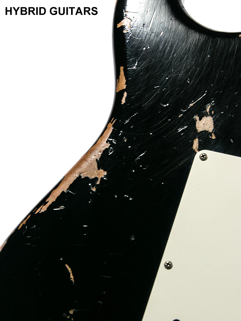 Fender Custom Shop Shop Order Hand Select Wood 1963 Stratocaster Heavy Relic Black 2019  13