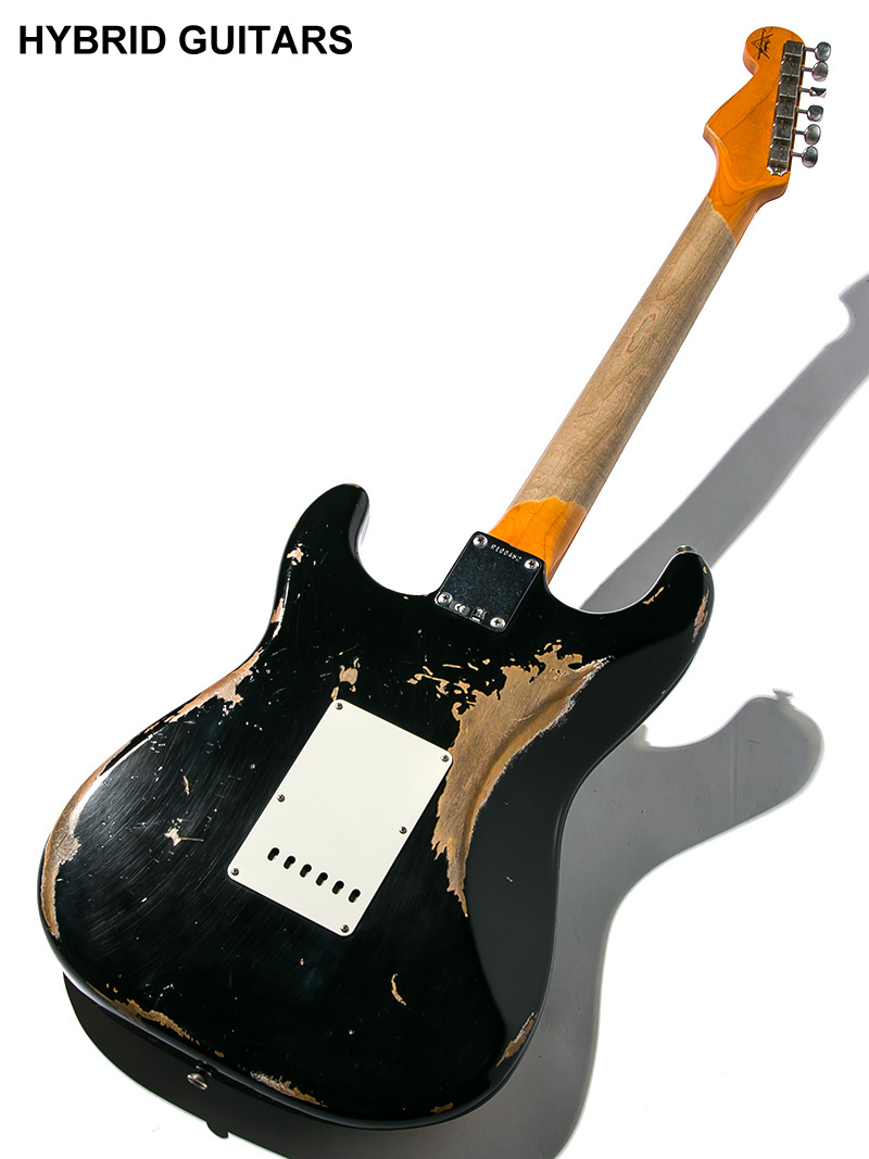 Fender Custom Shop Shop Order Hand Select Wood 1963 Stratocaster Heavy Relic Black 2019  2