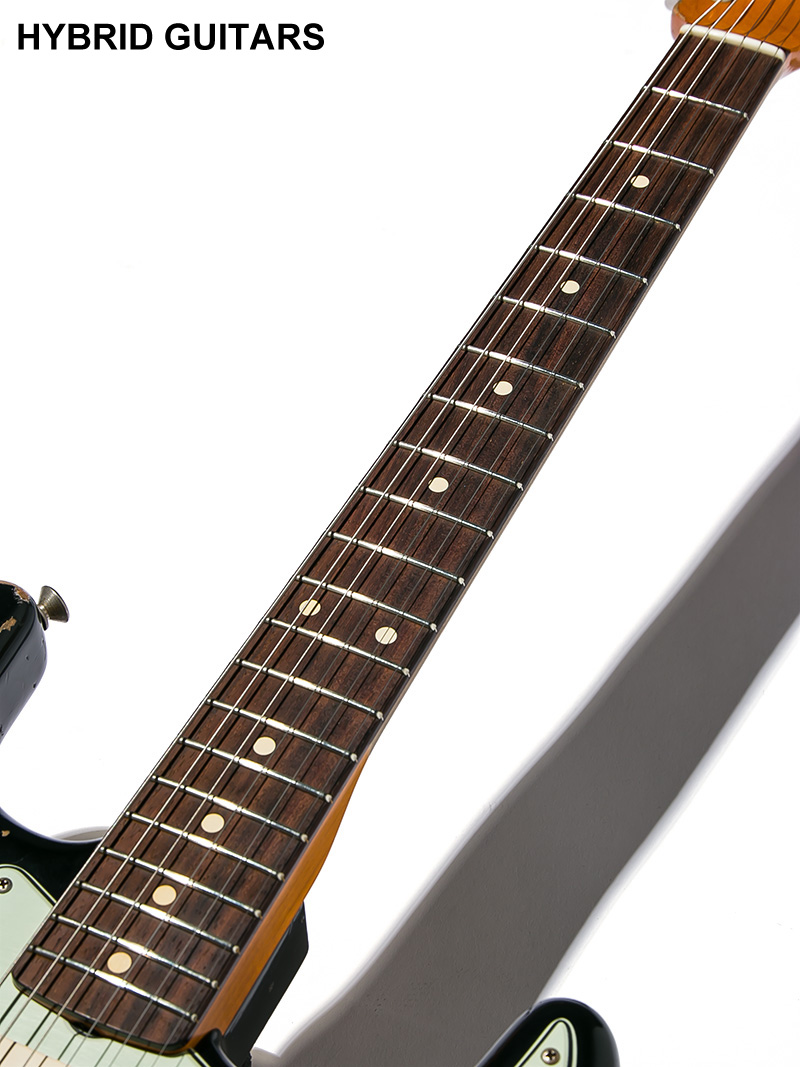Fender Custom Shop Shop Order Hand Select Wood 1963 Stratocaster Heavy Relic Black 2019  7