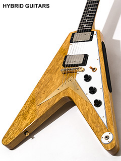 Crews Maniac Sound Vintage Line V-KING Limited Edition  Korina Brazilian Finger Board ボディー正面 サムネイル