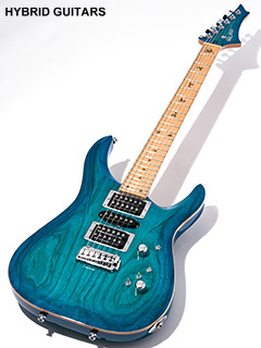 G-Life Guitars DSG Classic Royal Blue Turquoise 全体正面 サムネイル