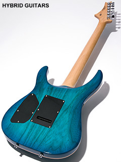 G-Life Guitars DSG Classic Royal Blue Turquoise 全体裏面 サムネイル