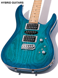 G-Life Guitars DSG Classic Royal Blue Turquoise ボディー正面 サムネイル