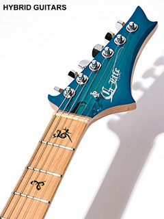 G-Life Guitars DSG Classic Royal Blue Turquoise ヘッド正面 サムネイル