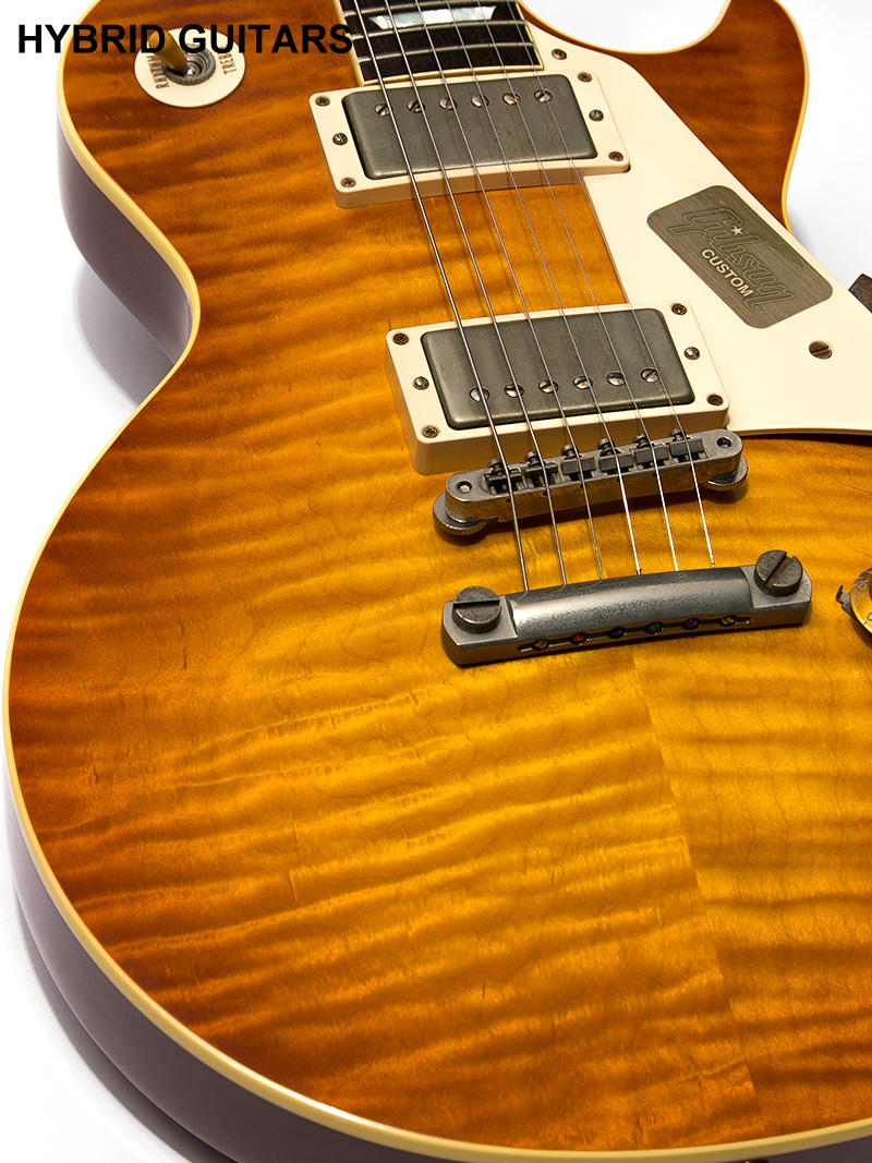 Gibson Custom Shop 1959 Les Paul Reissue Murphy Burst with Rolled Neck VOS BOTB page 90 2014 15