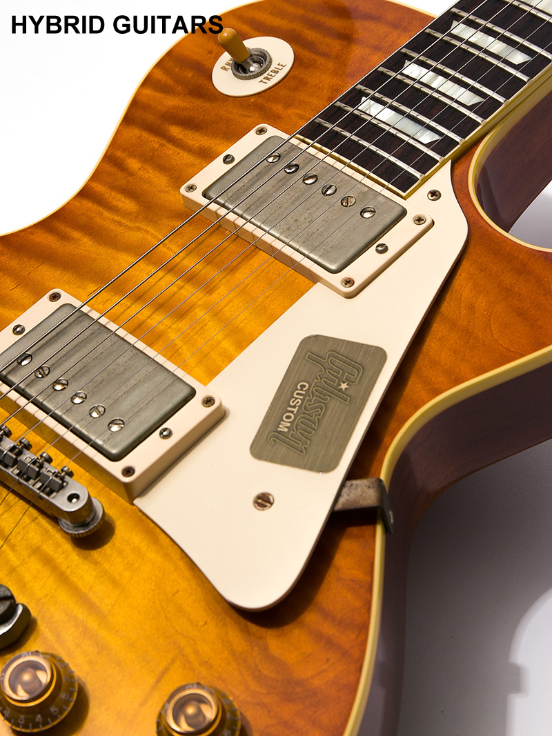 Gibson Custom Shop 1959 Les Paul Reissue Murphy Burst with Rolled Neck VOS BOTB page 90 2014 17