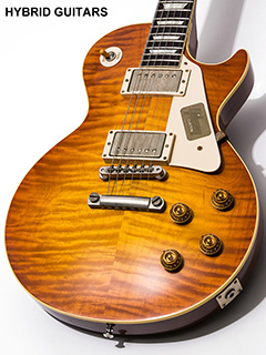 Gibson Custom Shop 1959 Les Paul Reissue Murphy Burst with Rolled Neck VOS BOTB page 90 2014 ボディー正面 サムネイル