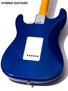 Fender Custom Shop American Custom Stratocaster 4A Quilt Trans Blue 2018 ボディー裏面 サムネイル