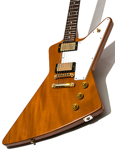 Gibson Custom Shop 1958 Mahogany Explorer Split V Head VOS Heavy Antique Natural 2019