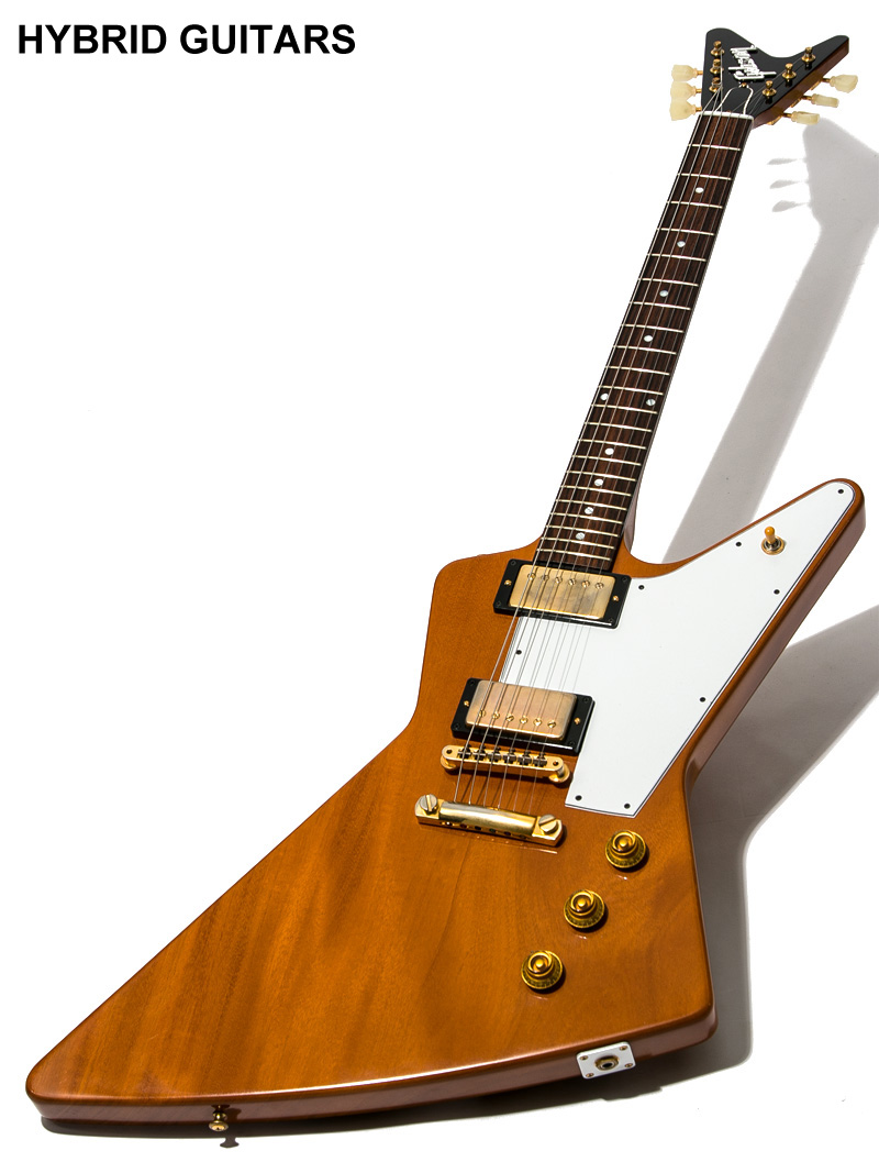 Gibson Custom Shop 1958 Mahogany Explorer Split V Head VOS Heavy Antique Natural 2019 1