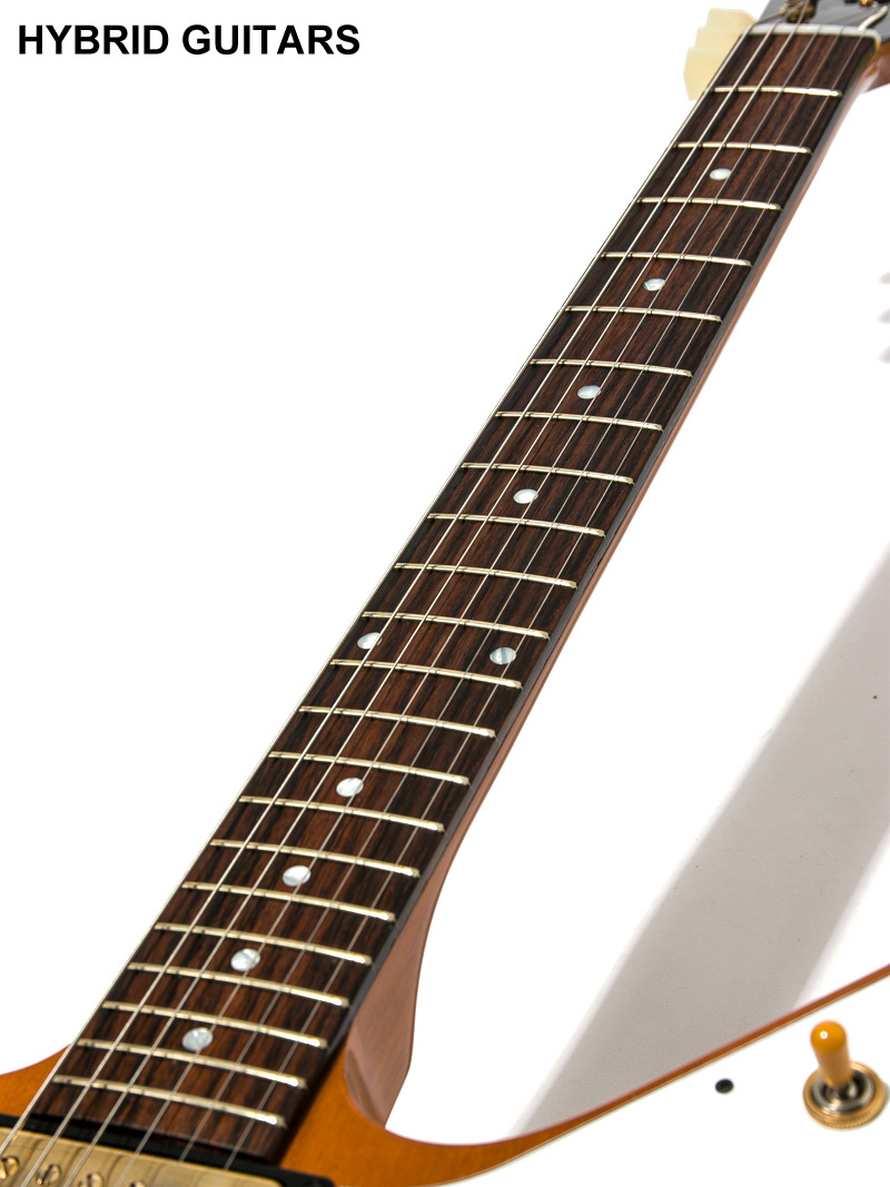 Gibson Custom Shop 1958 Mahogany Explorer Split V Head VOS Heavy Antique Natural 2019 7
