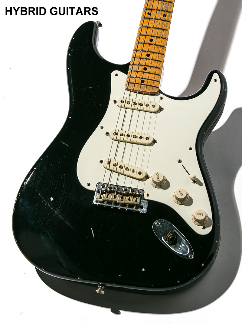 Fender Custom Shop Limited MBS 1956 Stratocaster Big-V Neck  & Lightweight Alder Relic Black Master Built by Todd Krause 3