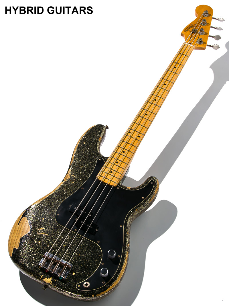 Fender Custom Shop J Signature Precision Bass Heavy Relic Black Gold Master Built by GREG FESSLER 2020 1