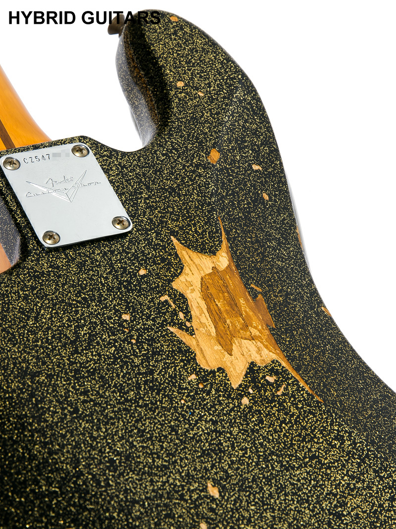 Fender Custom Shop J Signature Precision Bass Heavy Relic Black Gold Master Built by GREG FESSLER 2020 12