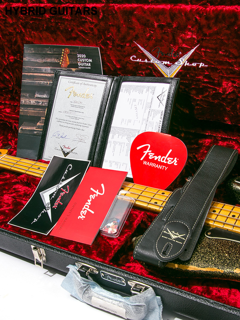 Fender Custom Shop J Signature Precision Bass Heavy Relic Black Gold Master Built by GREG FESSLER 2020 14