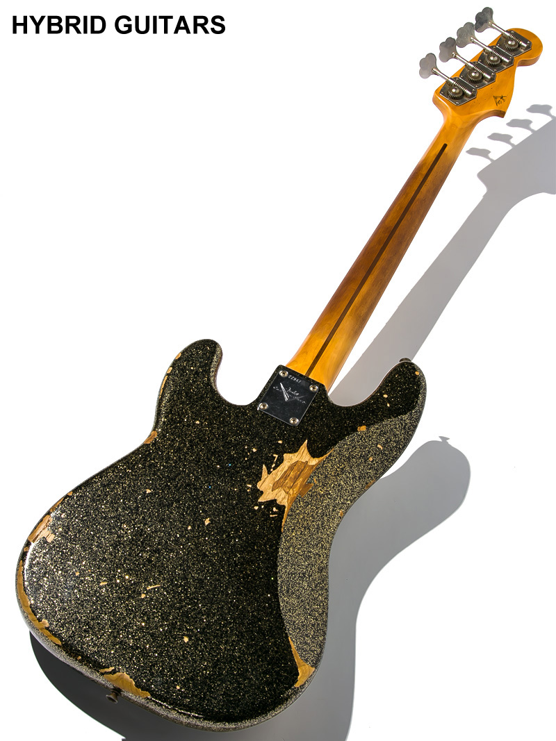 Fender Custom Shop J Signature Precision Bass Heavy Relic Black Gold Master Built by GREG FESSLER 2020 2