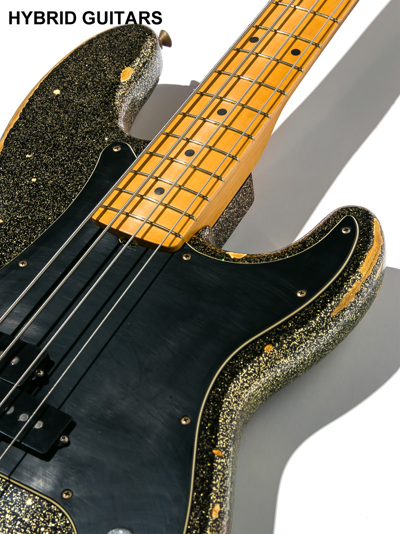 Fender Custom Shop J Signature Precision Bass Heavy Relic Black Gold Master Built by GREG FESSLER 2020 9