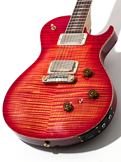 Paul Reed Smith(PRS) P245 Limited Wood Library 10Top with Piezo  Blood Orange 2015