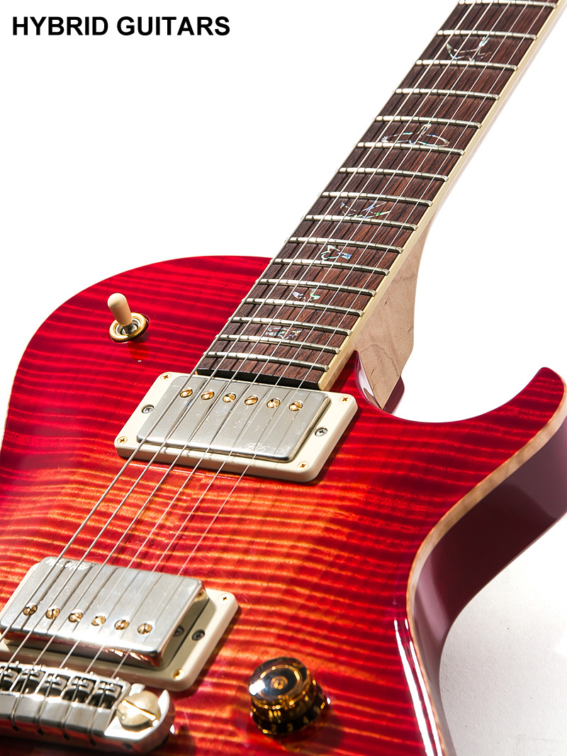 Paul Reed Smith(PRS) P245 Limited Wood Library 10Top with Piezo  Blood Orange 2015 13