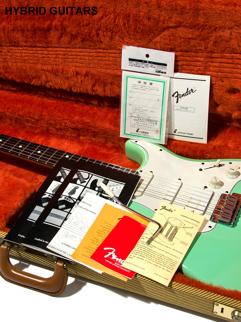 Fender USA Jeff Beck Stratocaster Lace Sensor GOLD SSH Surf Green 2000 14