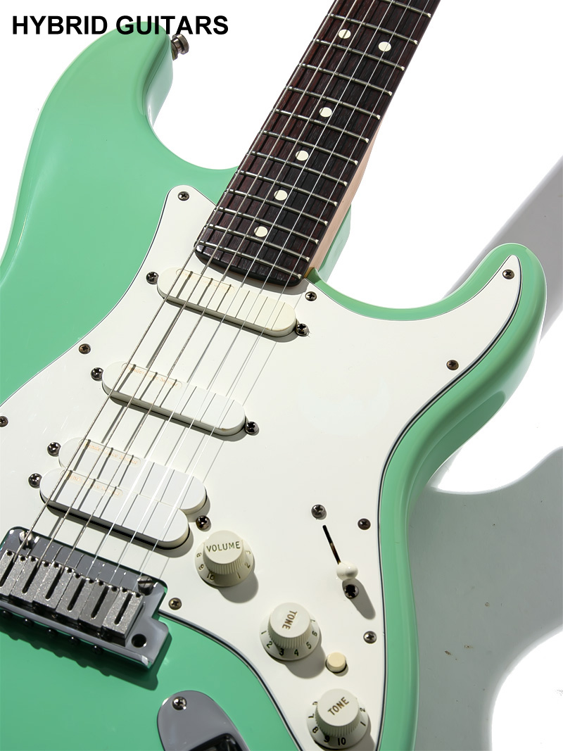 Fender USA Jeff Beck Stratocaster Lace Sensor GOLD SSH Surf Green 2000 9
