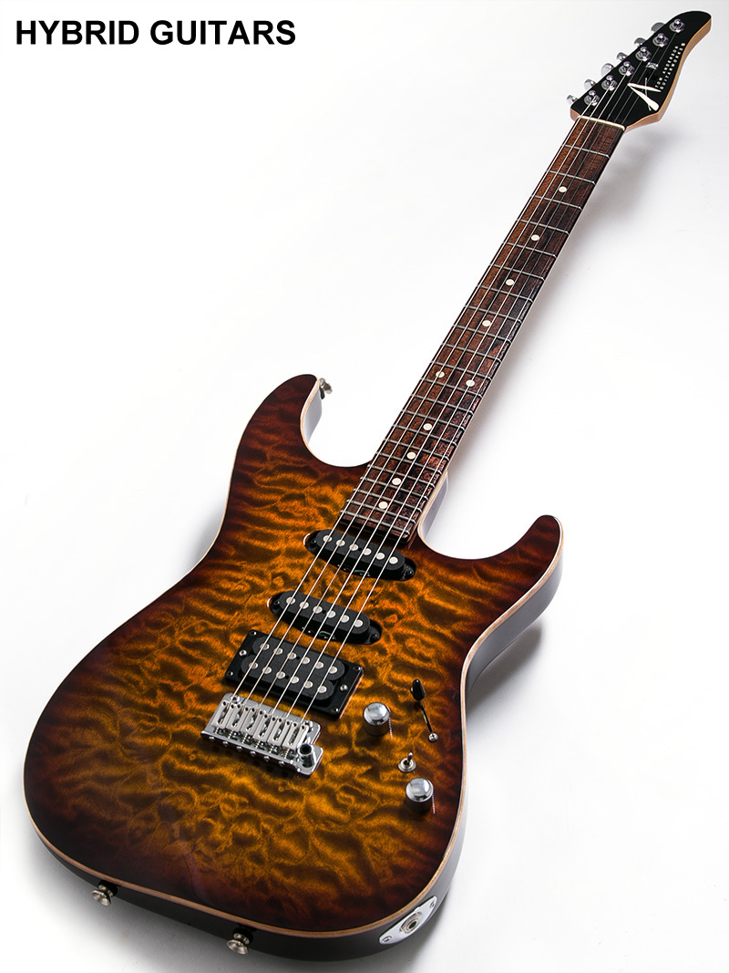 Tom Anderson Drop Top Ziricote F.B. Tiger Eye Burst 2018 1