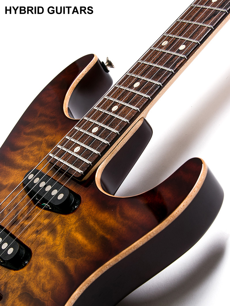 Tom Anderson Drop Top Ziricote F.B. Tiger Eye Burst 2018 10