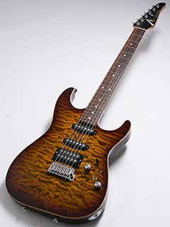 Tom Anderson Drop Top Ziricote F.B. Tiger Eye Burst 2018 全体正面 サムネイル